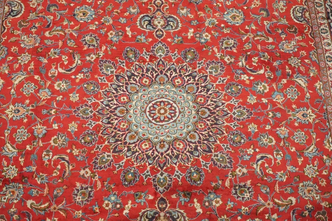 10X13 Signed Persian Dorokhsh Rug, circa 1940 - 4