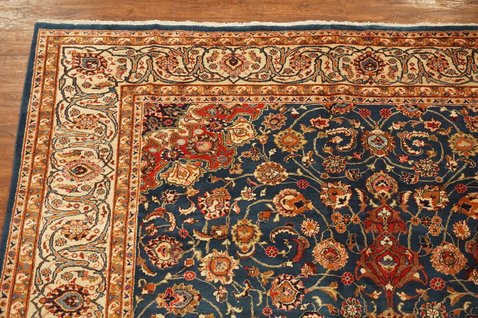 10X14 Fine Persian Isfahan Area Rug, circa 1960 - 5
