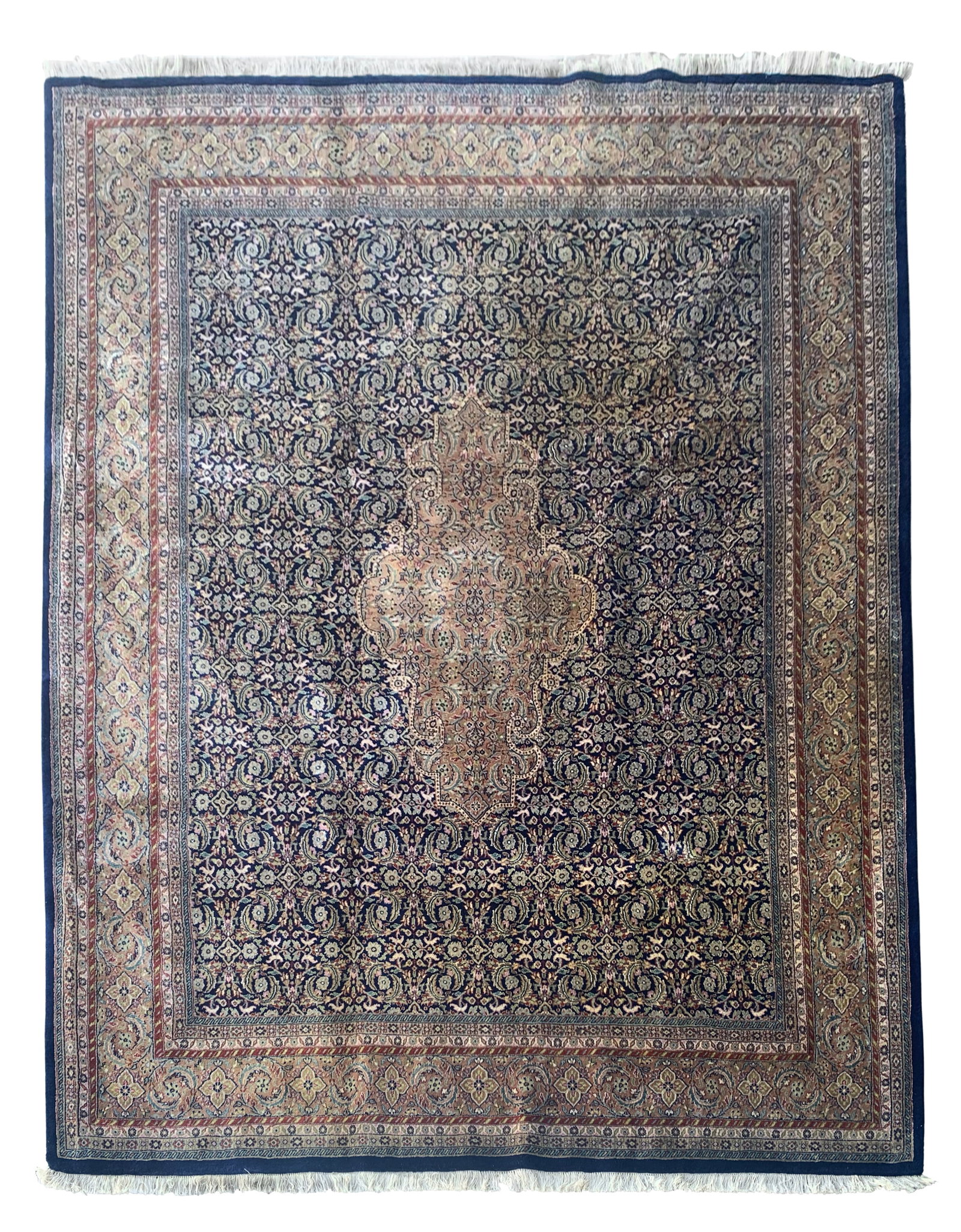 8X10 Fine Tabriz Mahi Rug, Circa 2000 (1 of 6)