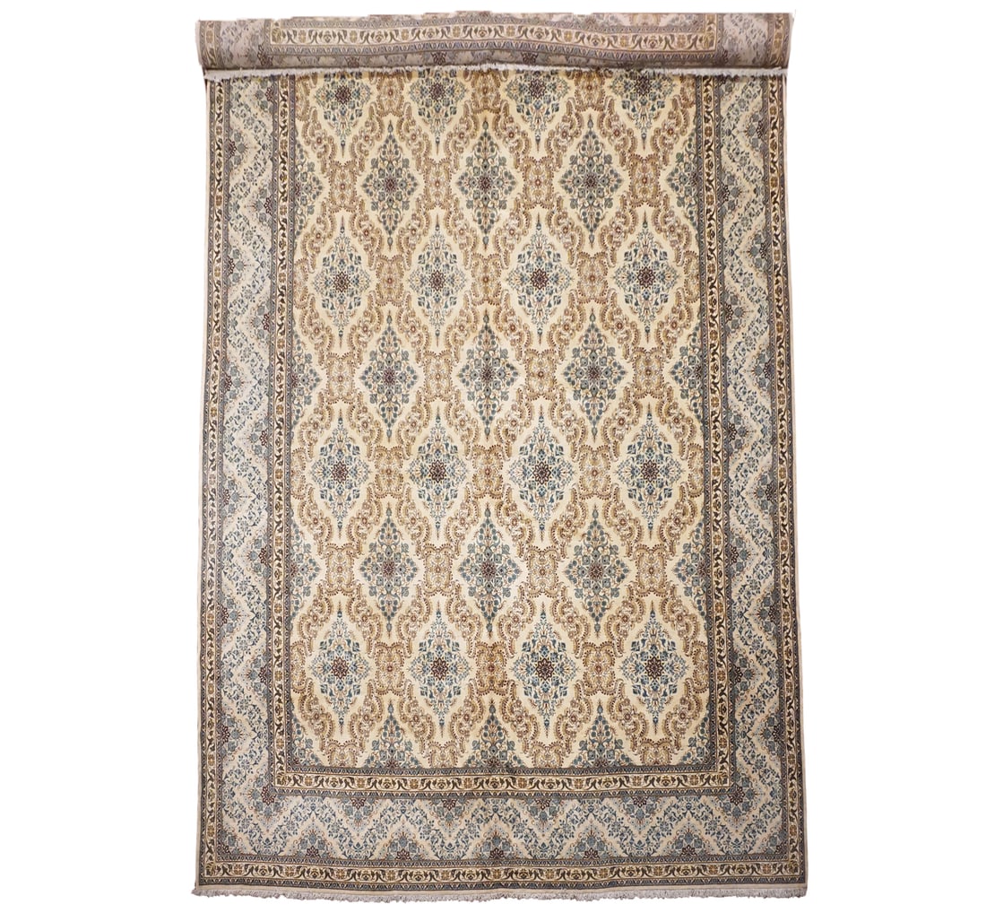 11X17 Antique Fine Persian Kashan Rug, circa 1940 (1 of 7)
