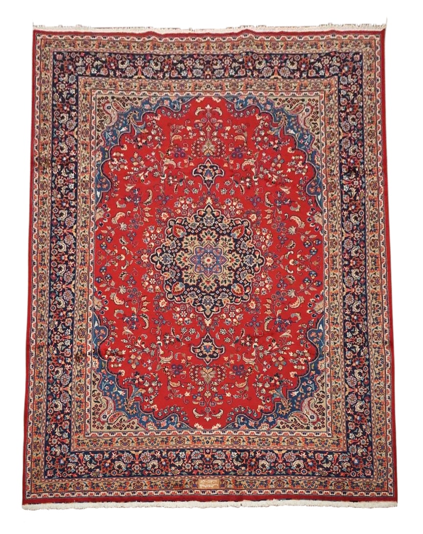 10X12 Fine Tabriz Signed Rug, circa 1960 (1 of 5)