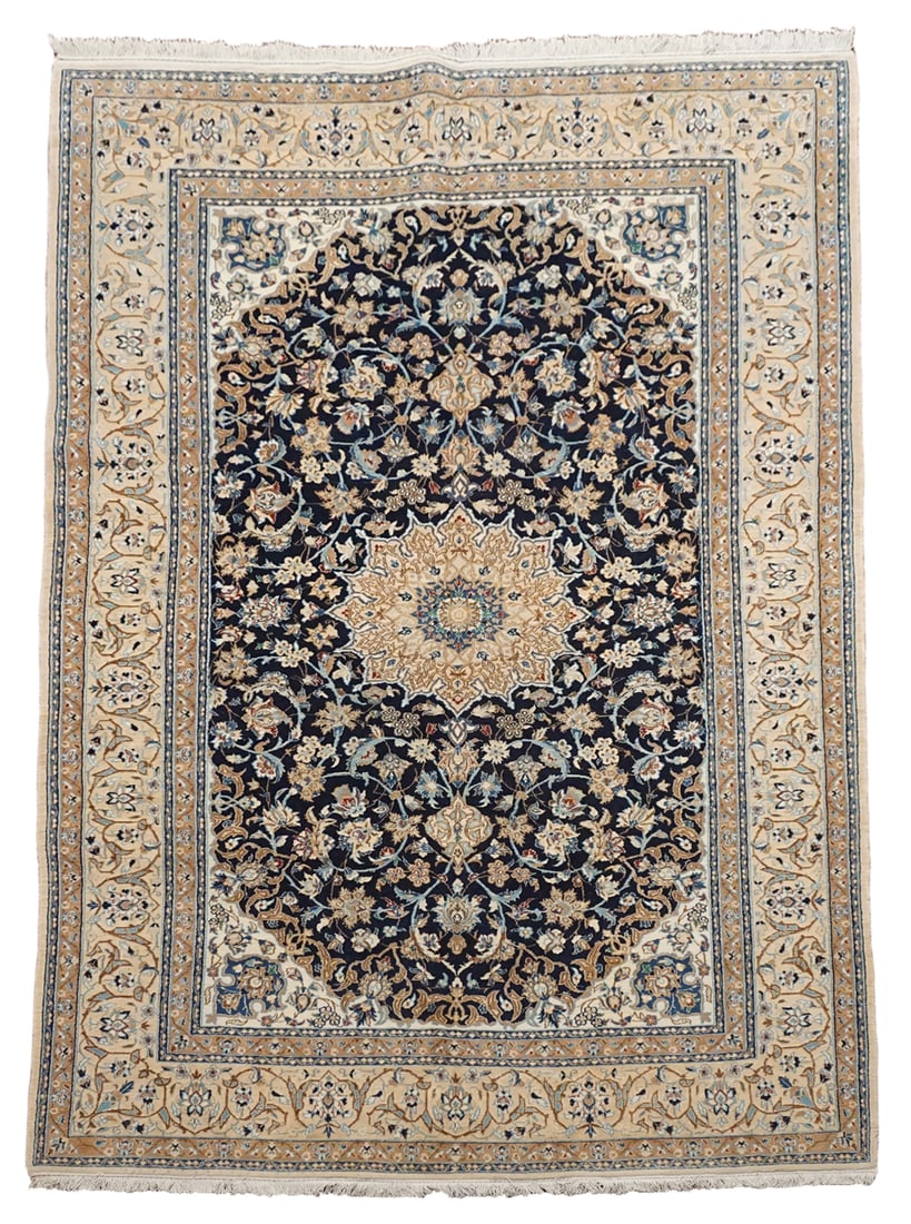 6X10 Fine Wool and Silk Naein Rug (1 of 6)