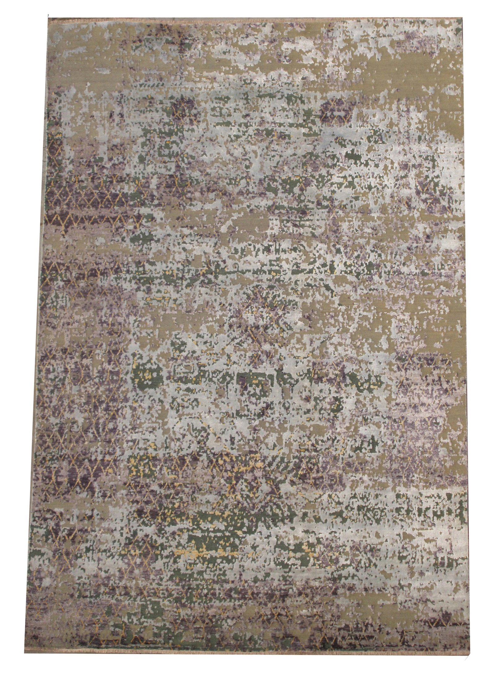 8X10 Fine Oxidized Nepal Wool & Silk Rug (1 of 5)