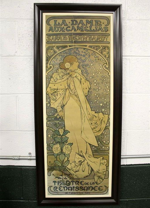 La Dame Aux Camelias 16 Alphonse Mucha Poster Jun 01 13 Stover S Auctions In Nc La Dame Aux Camelias 16 Alphonse Mucha Poster Jun 01 13 Stover S Auctions In Nc