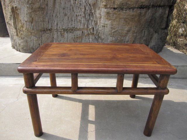 An Old Huanghuali Table: An Old Huanghuali Table , pre 1980 , size: 60 X 35 X 40 CM