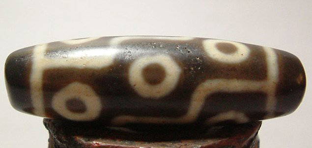 Old Tibetan Tianzhu: Old Tibetan Tianzhu , nine eye , more than 1000 years , size: 4 X 1.2 CM