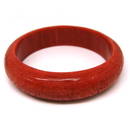 Natural Red Coral Carved Bangle