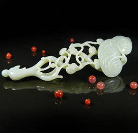 Old White Jade Ruyi Scepter