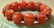 Old Chinese Red Agate Bead Bracelet