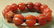 Old Chinese Red Agate Bead Bracelet - 4