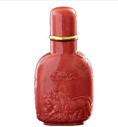 Extremely Rare Red Coral Snuff Bottle