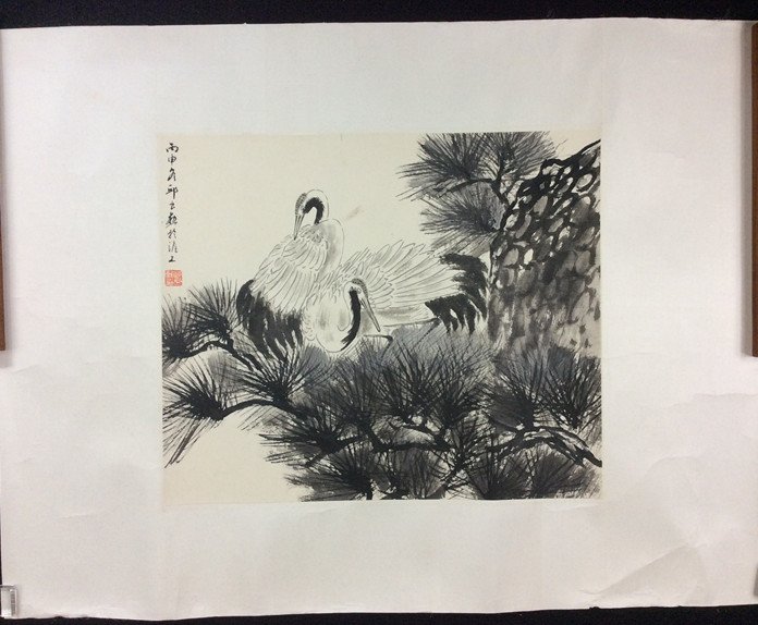 Fine Old Chinese Painting: Fine Old Chinese Painting , Late Qing Period , size: 34 X 40 CM