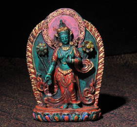 Old Fine Tibetan Slime Buddha Statue