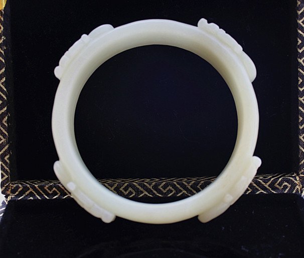 Very Rare Antique Chinese Ming Dynasty Jade Arm Bangle (1 of 10)