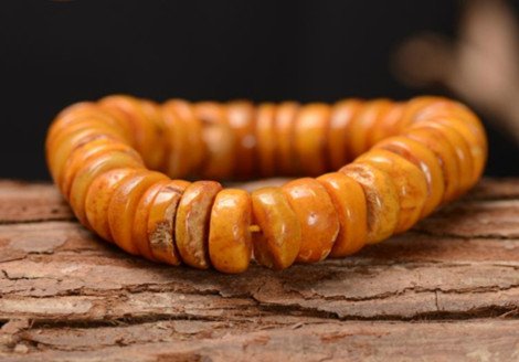 Fine Old Egg Yolk Baltic Natural Amber Bead Bracelet (1 of 5)