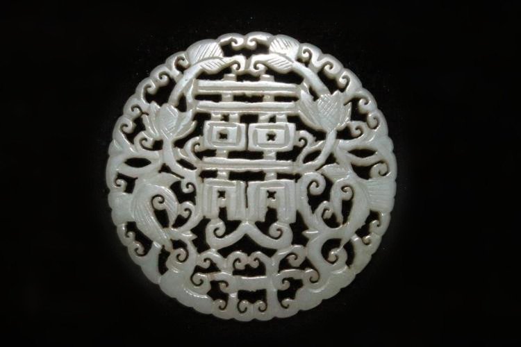 Fine Old Chinese Nephrite Jade Carved Plaque (1 of 4)