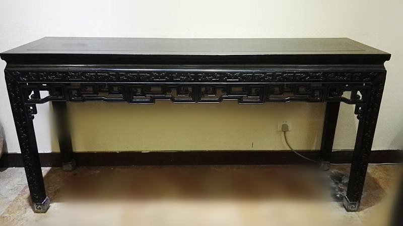 Fine Antique Chinese Zitan Wood Carved Console Table (1 of 10)