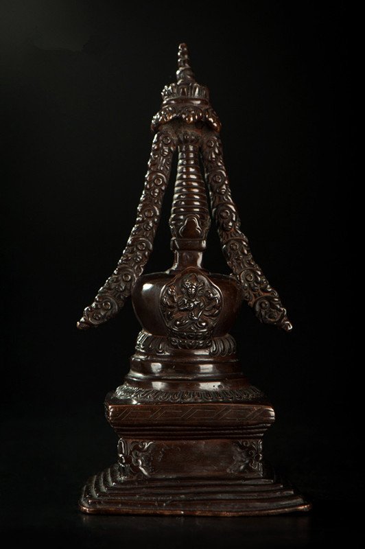 Fine Old Tibetan Celestial Buddhist Relics Tower (1 of 10)