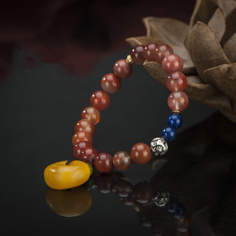 Fine Old Tibetan Celestial  Red Agete Bead Bracelet (1 of 5)