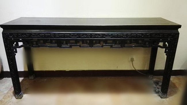 Fine Antique Chinese Zitan Wood Carved Console Table (1 of 10)