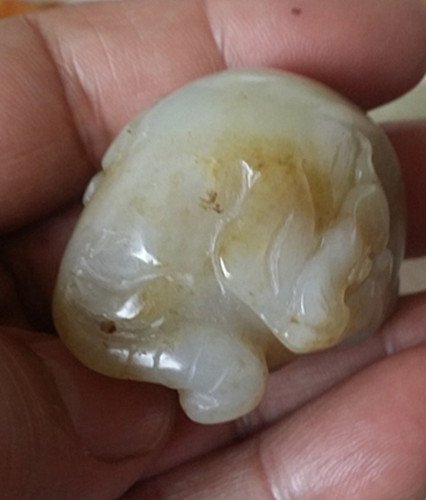 Fine Rare Old Chinese White Jade Carved Pendant (1 of 6)