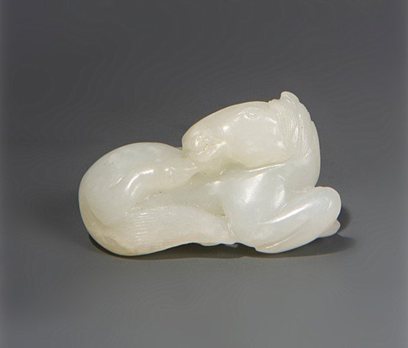 Extremely Fine Old Chinese White Jade Horse (1 of 5)