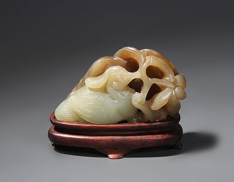 Chinese Ming Dynasty  Jade Carved  Mandarin Duck (1 of 5)