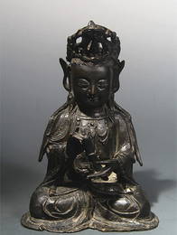 Chinese Ming Dynasty bronze Guanyin Statue