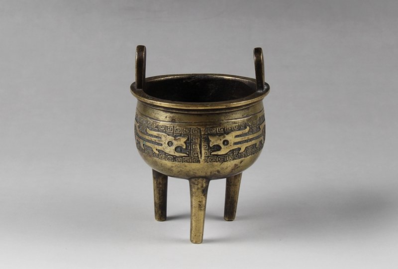 Fine Old Chinese Three-Footed Dragon Bronze Censer (1 of 4)