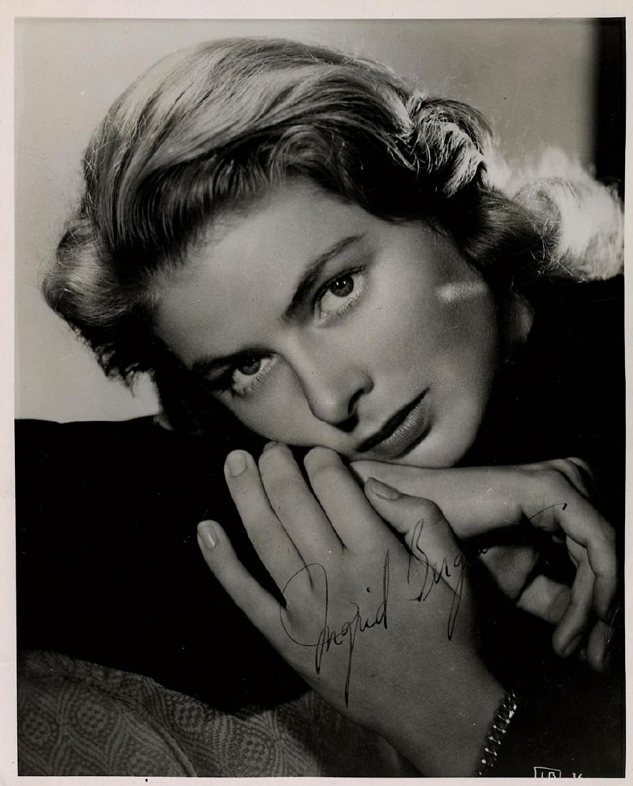 Bergman (Ingrid) Black and white, head and shoulders (1 of 1)