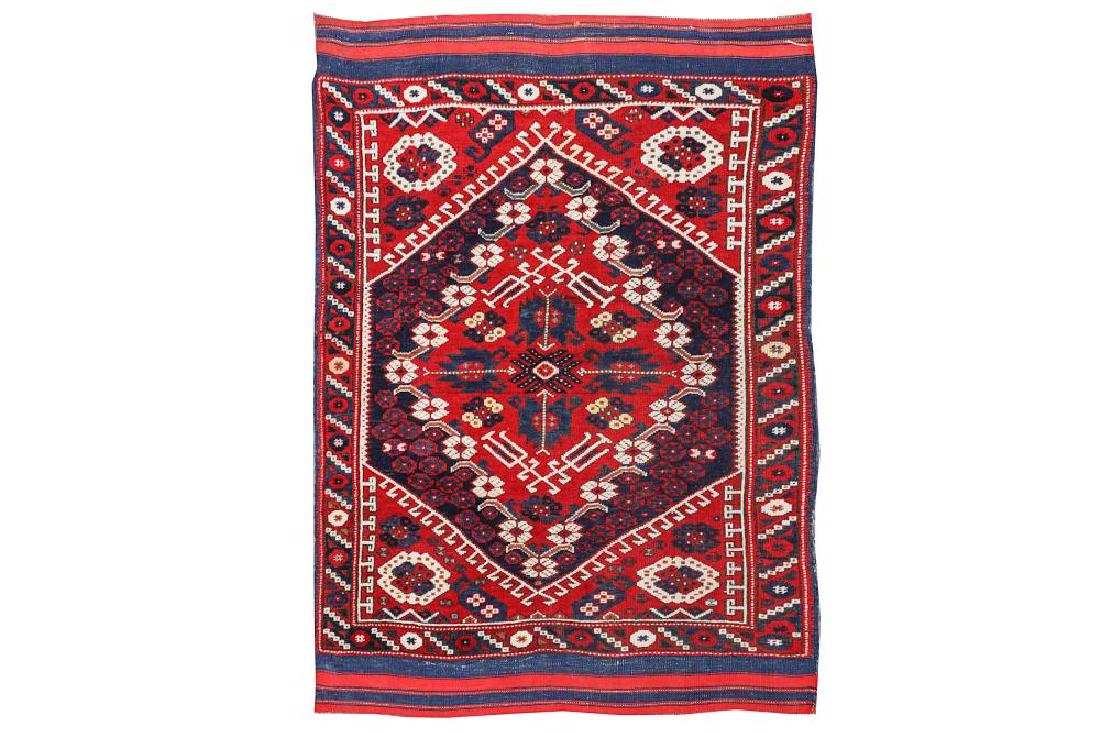 AN ANTIQUE KIS BERGAMA RUG, TURKEY approx: 3ft.6in. x (1 of 6)