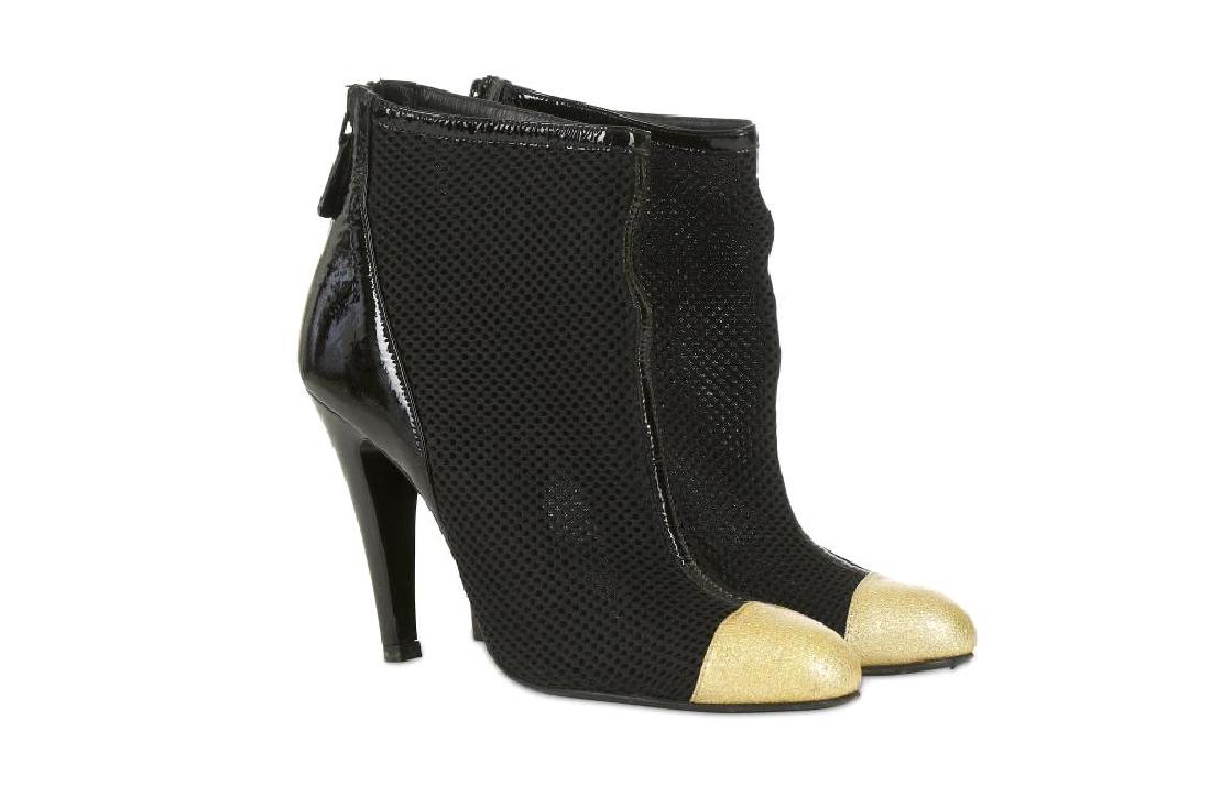 chanel mesh booties