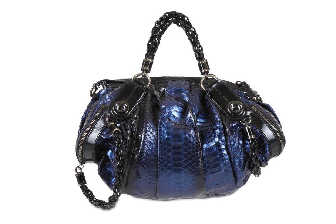 Gucci Blue Python Galaxy Bag, iridescent blue tone (1 of 11)