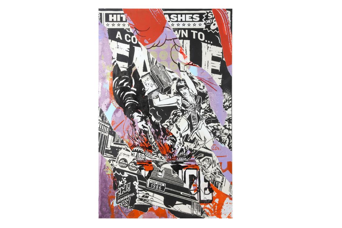 Faile (Collective), 'Countdown to Faile Archive': Faile (Collective) 'Countdown to Faile Archive' Edition 1/1 Signed in pencil by the artist Unique print with thick acrylic finishes Framed ARR