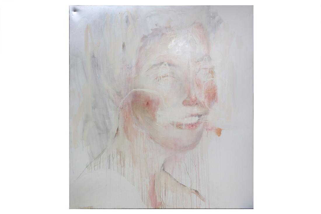 Charlie Isoe (Australian), 'Since She Left Home': Charlie Isoe (Australian) 'Since She Left Home' 2010 Oil, acrylic, spray paint and mixed media on canvas 210 x 190 cm ARR