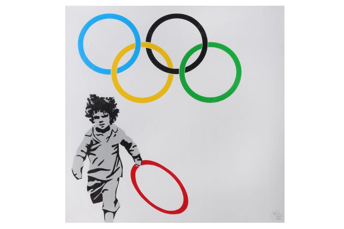 Pure Evil (British), 'New Logo For The Favela Looting: Pure Evil (British) 'New Logo For The Favela Looting Team (First Edition)' 2015 6 colour screenprint on 320 gsm Fedrigoni paper Signed Edition of 200 72 x 72 cm ARR