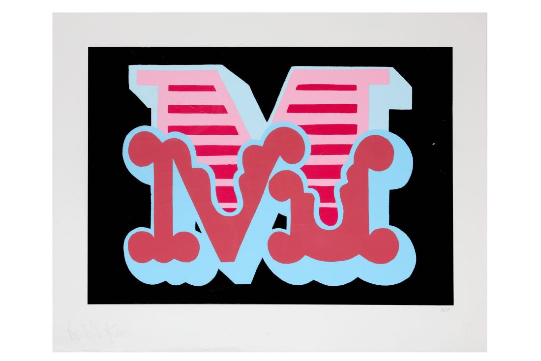 Ben Eine (British), 'M' (1 of 1)