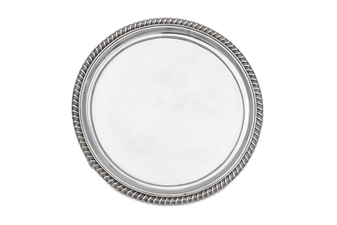 A George IV sterling silver waiter, London 1821 by (1 of 3)