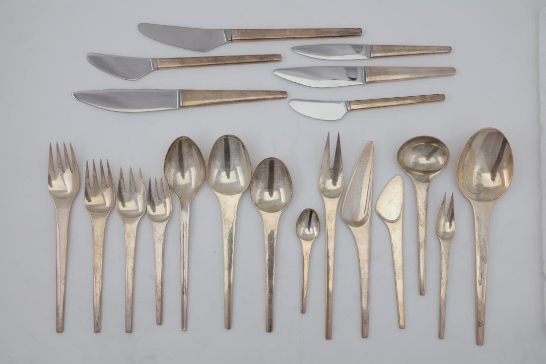 A 20th century Danish sterling silver sample place (1 of 3)