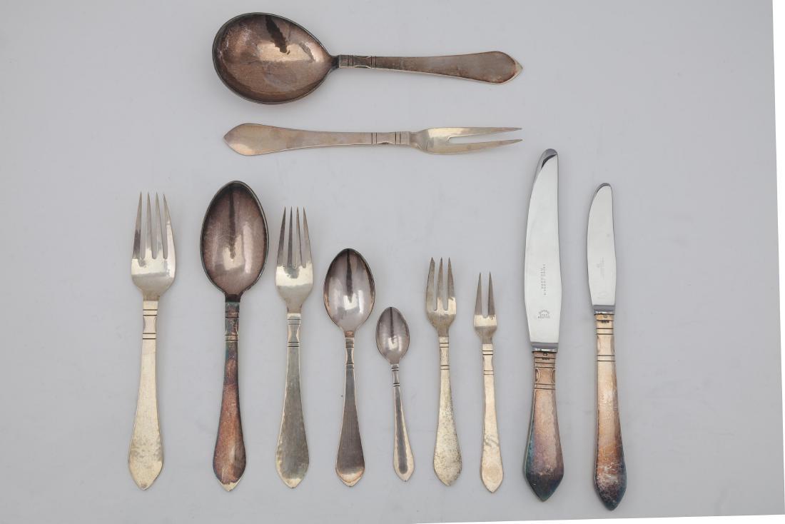 A 20th century Danish sterling silver sample place (1 of 2)