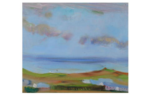 ROSE HILTON (1931-2019): ROSE HILTON (1931-2019) Penwith signed, and inscribed 'Rose Hilton/Penwith Landscape' (on the reverse) oil on canvas 10 x 12 in. (25.4 x 30.5 cm.) Provenance: Acquired directly from the artist by the