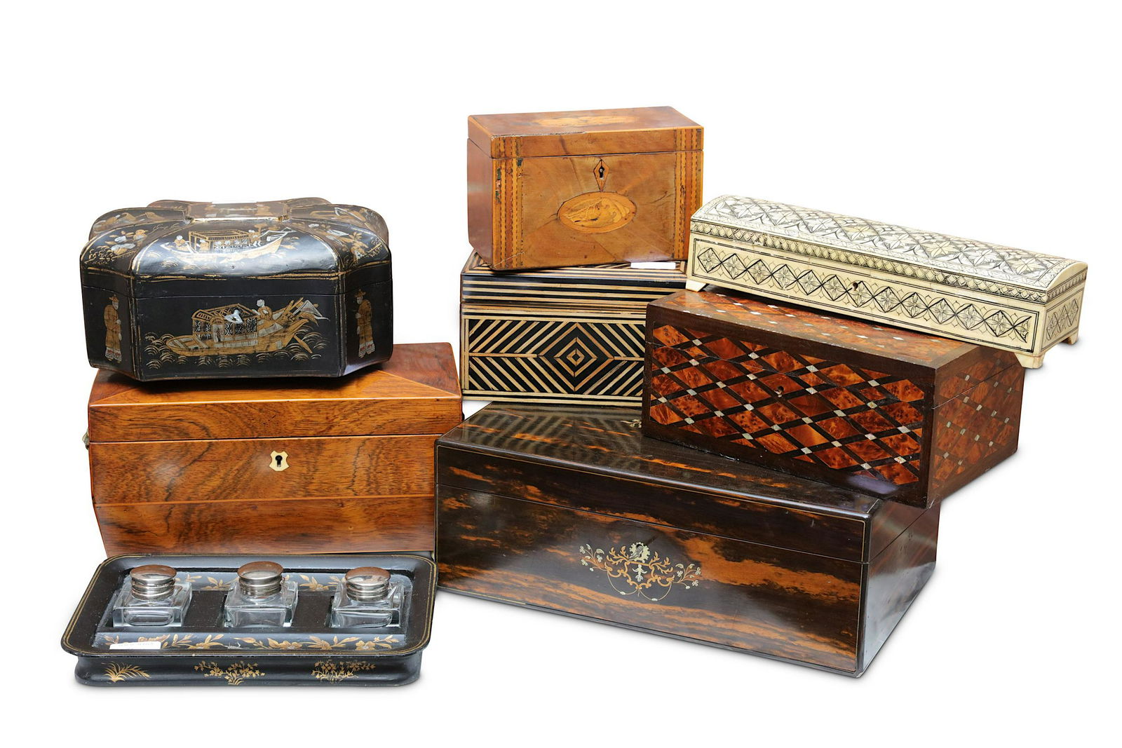 A Victorian coromandel writing slope (1 of 1)