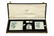 A cased George VI sterling silver and guilloche enamel