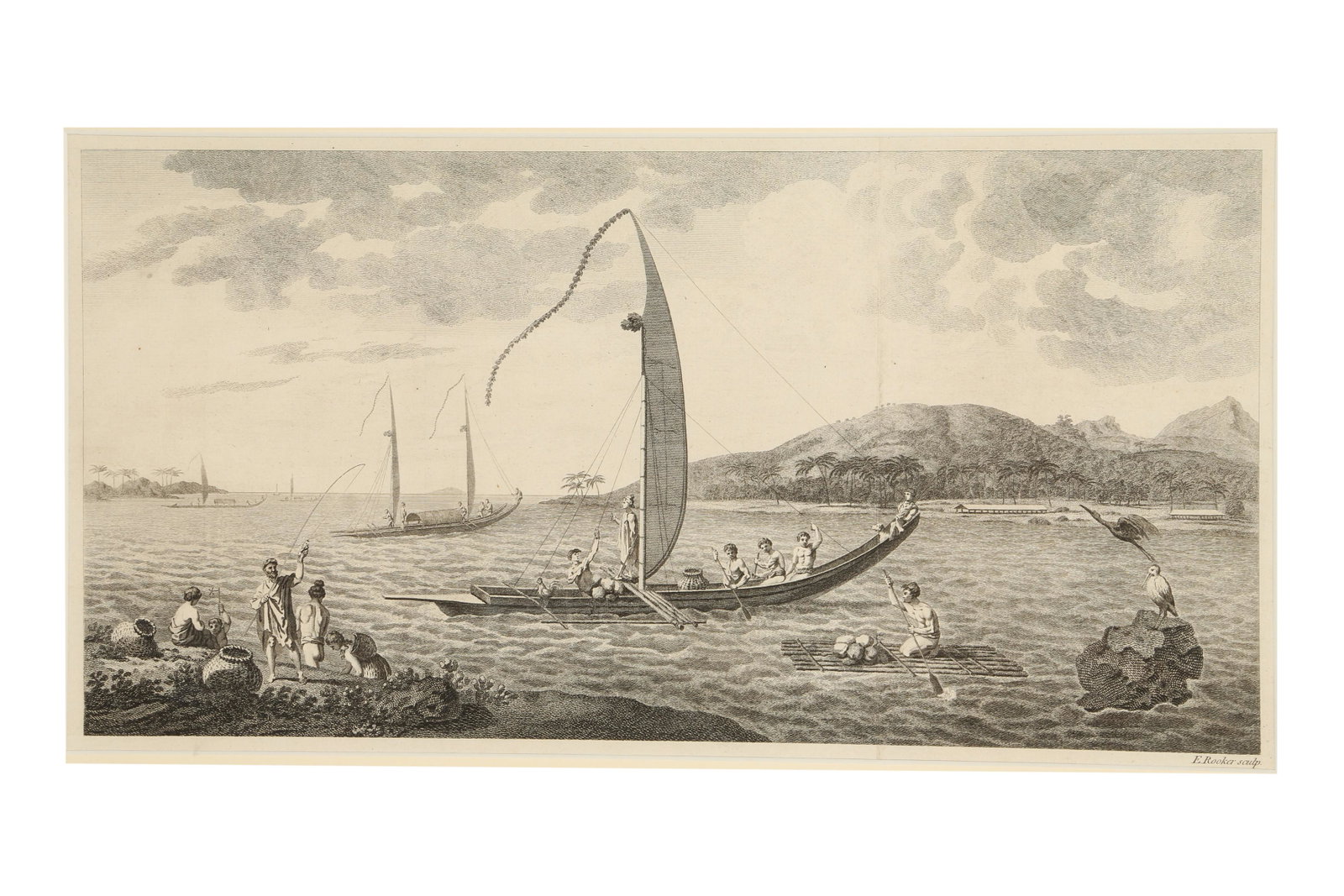 Voyages,- Cook (Captain James) & Hawkesworth (John): Voyages,- Cook (Captain James) & Hawkesworth (John) A collection of 18 plates, mostly from Cookâ€˜ s First Voyage: An Account of the Voyages Undertaken by the Order of His Present Majesty for Maki
