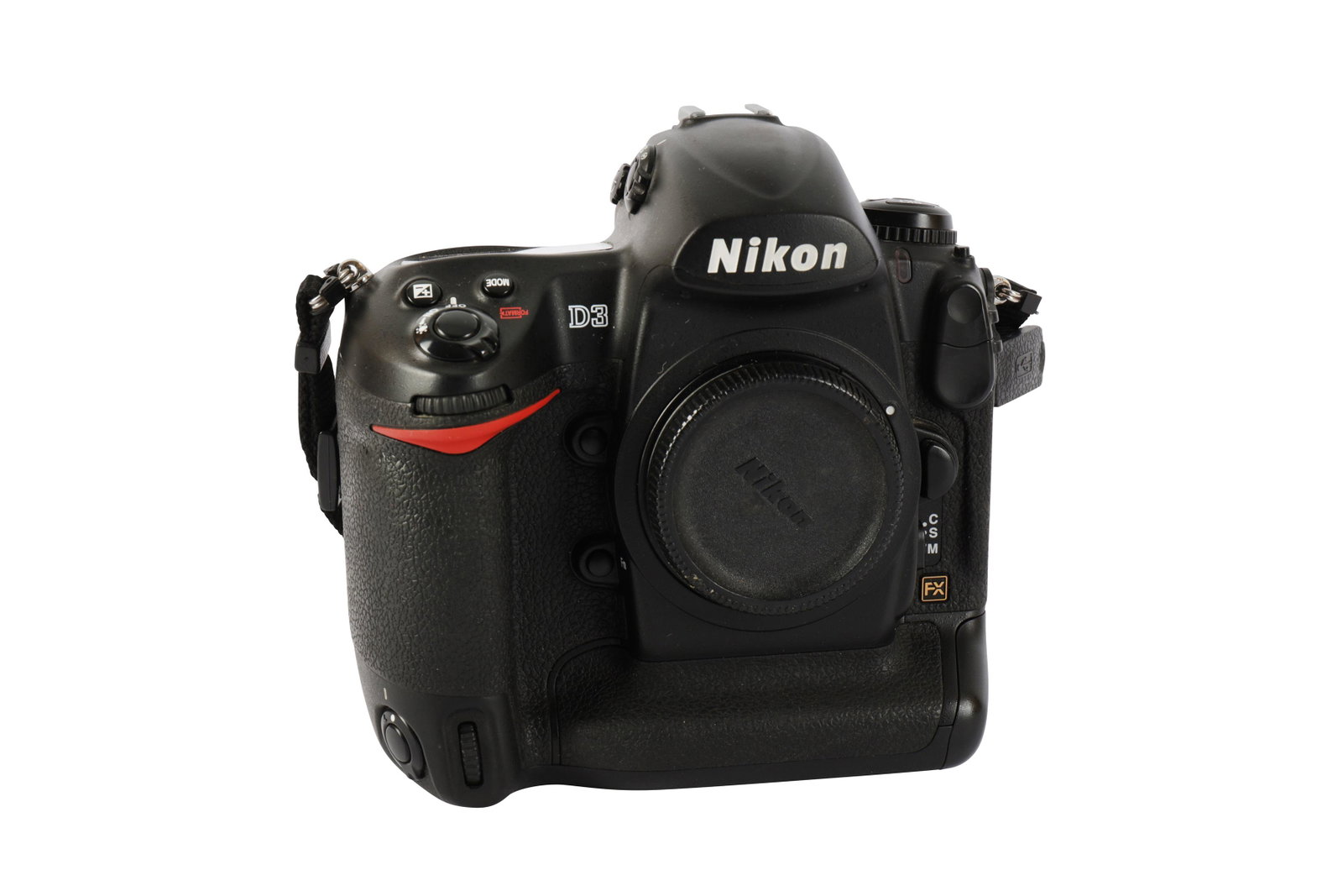 Nikon D3 SLR Camera Body: Nikon D3 Body Serial No: 2012071 Body: G Shutter: fires Notes: 12.1 megapixel full frame digital SLR, with maker's strap