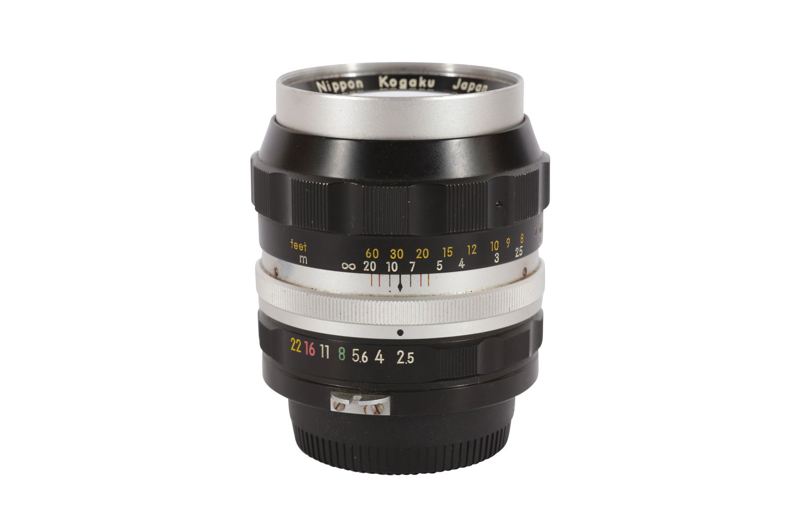 A Nikon Nikkor-P 105mm f/2.5 Pre-Ai Lens: A Nikon Nikkor-P 105mm f/2.5 Pre-Ai Lens Serial No: 250698 Body: G Optics: G - light cleaning marks to front element