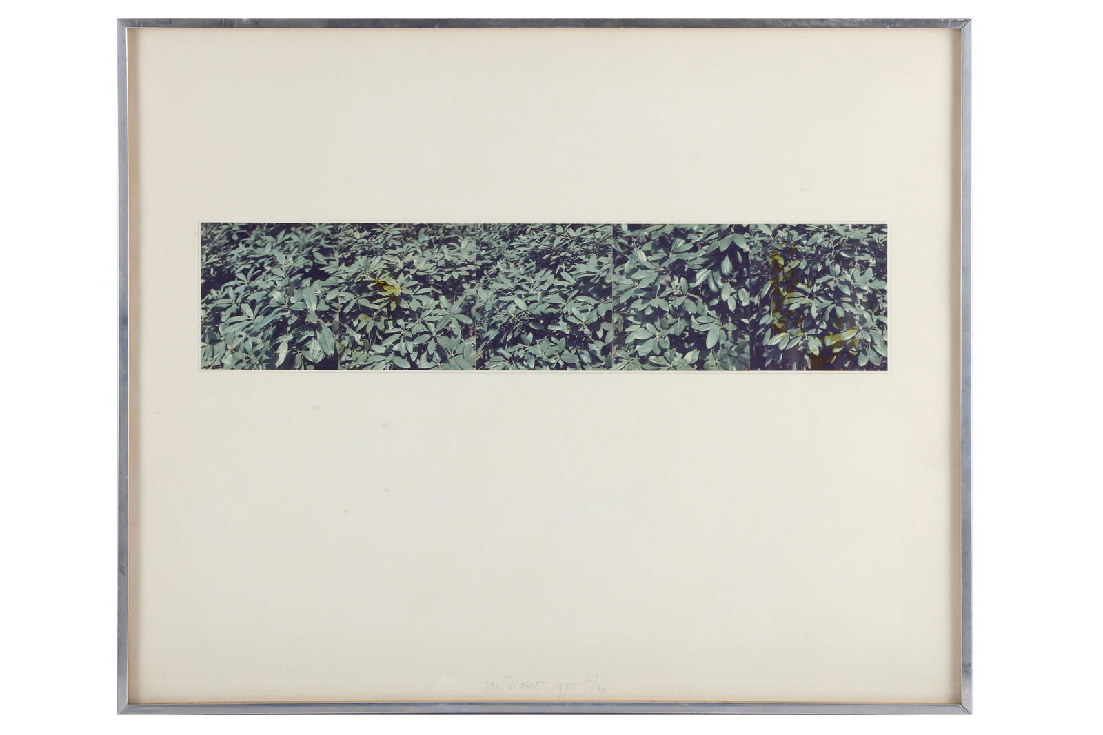 Jan Dibbets b.1941: Jan Dibbets b.1941 UNTITLED, 1975, Photocollage, image size, 497 x 107mm, sheet size 610 x 510mm, signed, dated, and editioned in the lower margin, framed and glazed, together with an image by Peter T