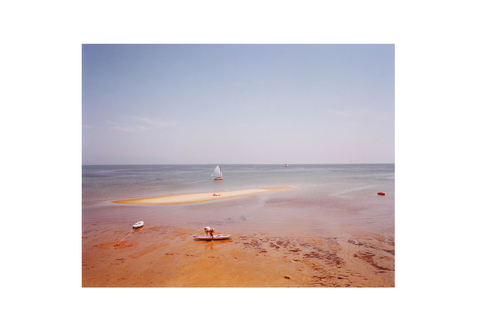 Joel Meyerowitz b.1938: Joel Meyerowitz b.1938 BAY/SKY SERIES, PROVINCETOWN, 1977, Chromogenic print, image size, 468 x 370mm, from an edition /75, archivally mounted, signed, dated, and numbered in ink lower margin verso.