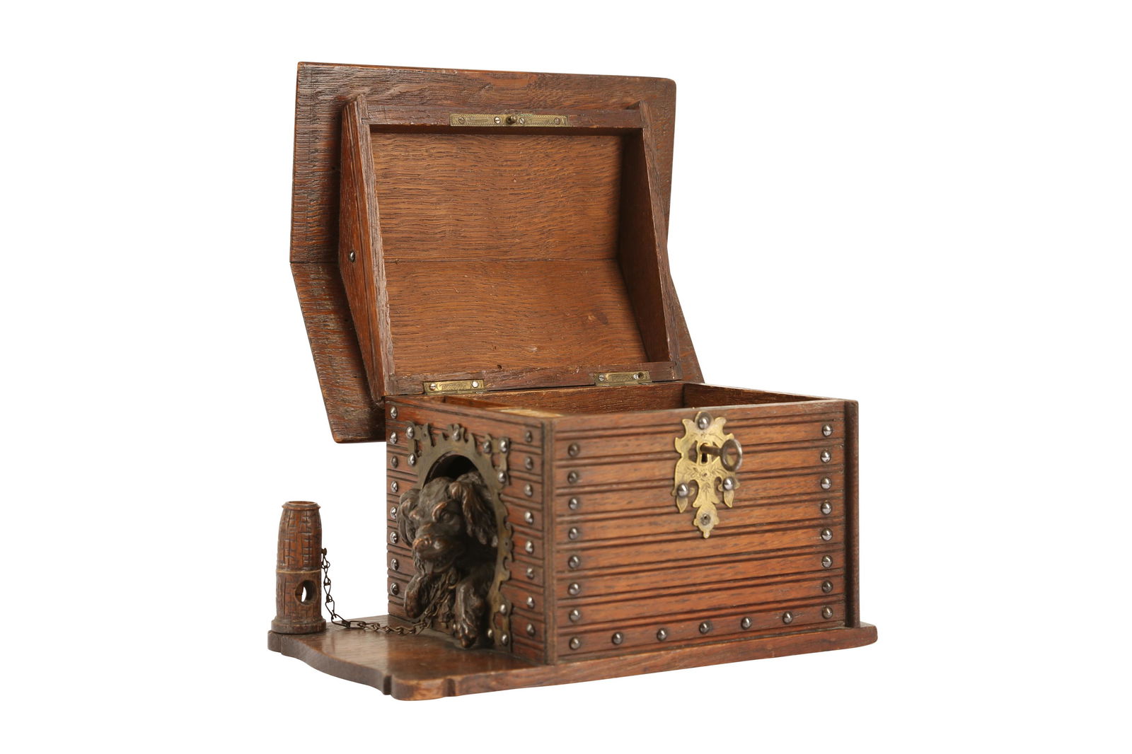 CHARLES-GUILLAUME DIEHL, PARIS: AN OAK AND BRONZE