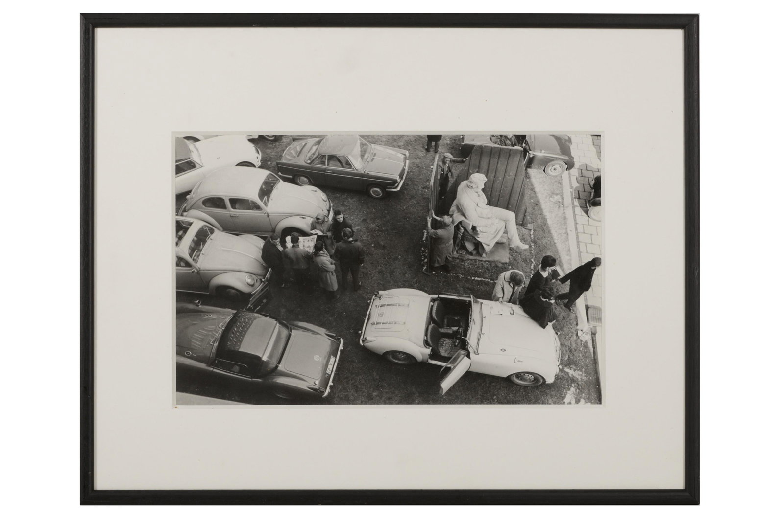 Will McBride (1931-2015): Will McBride (1931-2015) HUMBOLDT UNIVERSITY PARKING LOT, 1965-1966. Silver gelatin print, image size,373 x 245mm, printed on Agfa paper, titled, dated, and signed in pencil verso, with photographer n